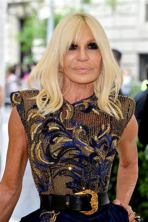 donatella versace long hair